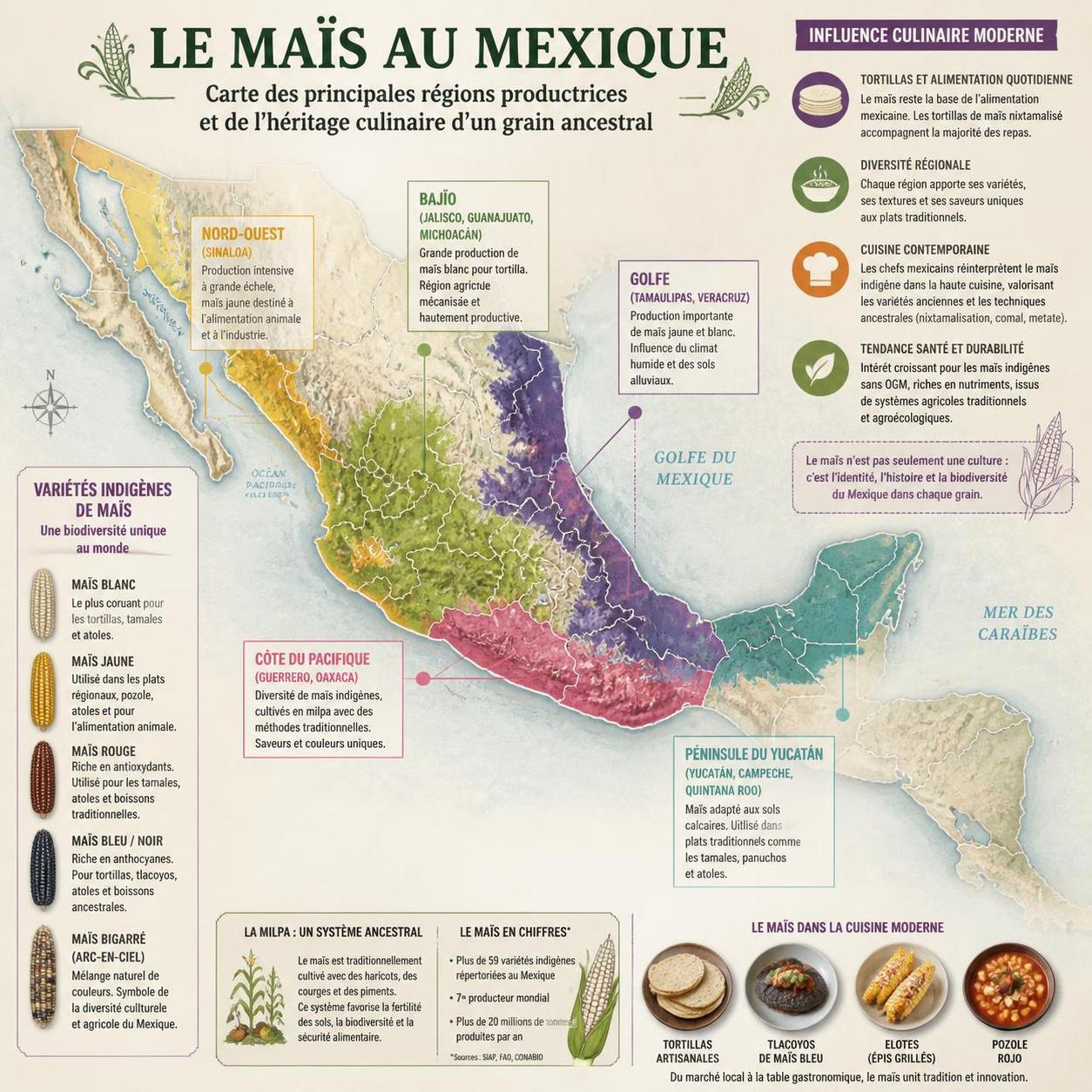découvrez l'histoire fascinante de la cuisine mexicaine, ses bases essentielles et les 5 ingrédients incontournables pour préparer des plats authentiques et savoureux.