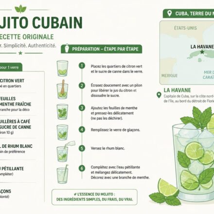 Mojito cubain maison : la recette originale de La Havane, sans fioriture découvrez la recette authentique du mojito cubain maison, directement inspirée de la havane, simple et sans fioriture pour un cocktail rafraîchissant et traditionnel.