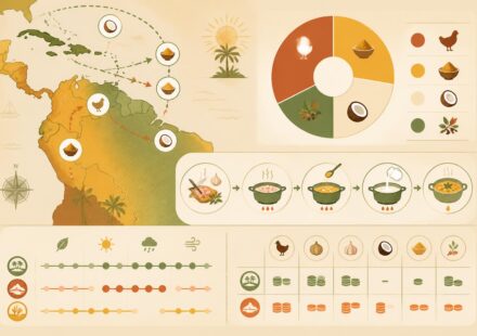 découvrez la recette savoureuse du poulet au curry et lait de coco, un plat créole qui marie les saveurs des caraïbes et de la cantina latina pour un voyage culinaire exotique.