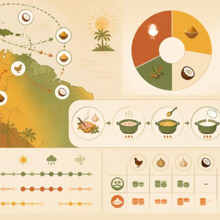 Poulet au curry et lait de coco : recette créole entre Caraïbes et cantina latina découvrez la recette savoureuse du poulet au curry et lait de coco, un plat créole qui marie les saveurs des caraïbes et de la cantina latina pour un voyage culinaire exotique.