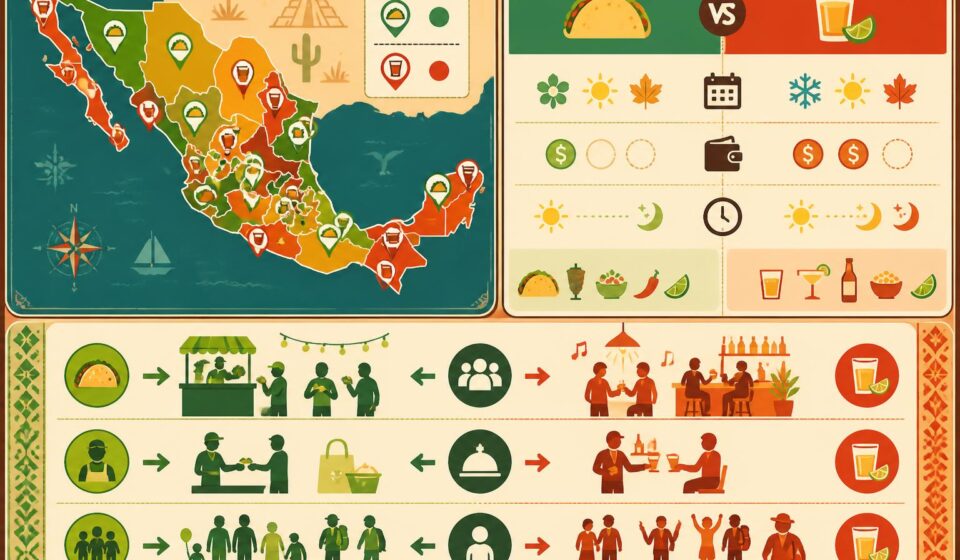 découvrez les différences et similitudes entre la taqueria et la cantina, deux lieux emblématiques qui incarnent l'âme authentique de la rue mexicaine.