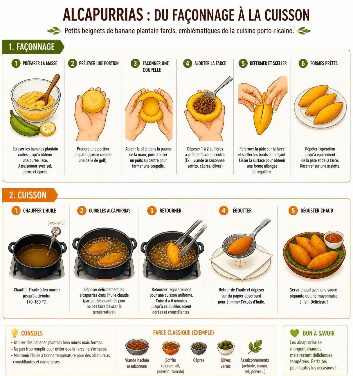 découvrez les alcapurrias porto-ricaines, délicieux beignets de taro farcis, spécialité incontournable des kiosques en bord de mer pour un voyage gustatif authentique.