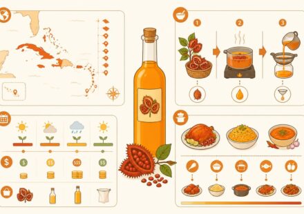 découvrez comment préparer et utiliser l'huile d'annatto (achiote) pour sublimer vos plats caribéens avec saveur et authenticité.
