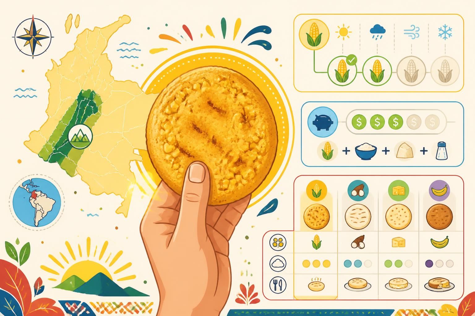 découvrez l'arepa de choclo, la délicieuse galette colombienne à base de maïs frais, parfaite pour être dégustée avec les doigts. un vrai régal authentique à ne pas manquer !
