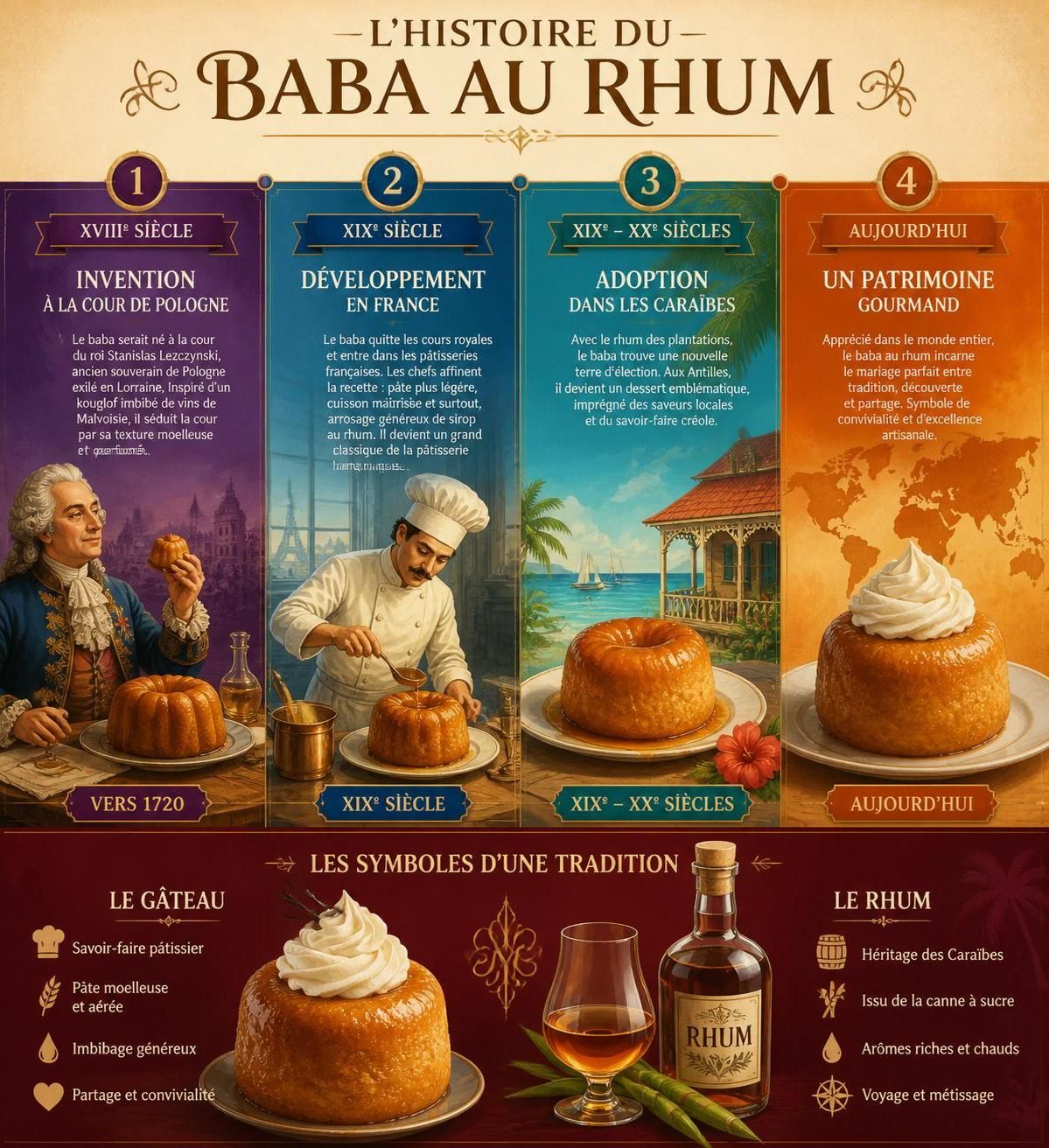 découvrez notre recette classique du baba au rhum maison, accompagné d’un sirop vanillé inspiré des saveurs des caraïbes pour un dessert authentique et gourmand.