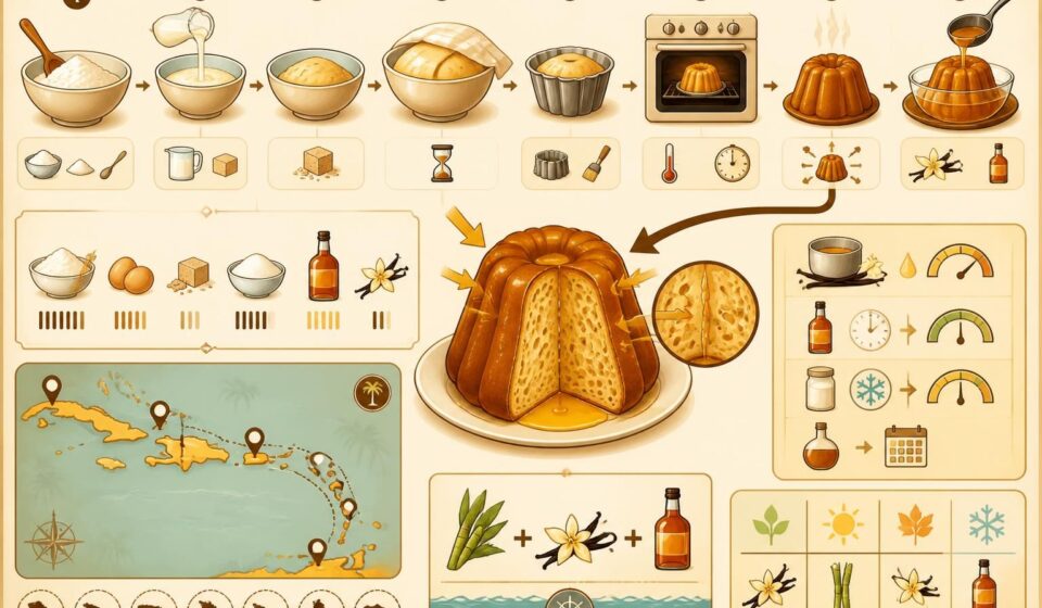 découvrez notre recette classique de baba au rhum maison, parfumé d'un sirop vanillé inspiré des saveurs des caraïbes pour un dessert moelleux et exotique.