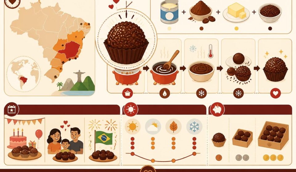 découvrez le brigadeiro brésilien, cette délicieuse truffe au chocolat, parfaite pour toutes les occasions et facile à préparer.