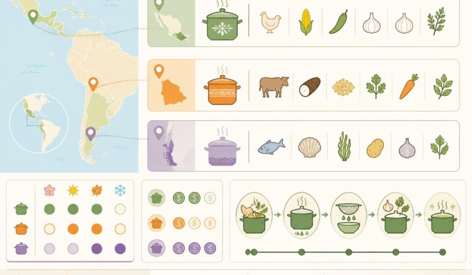 découvrez comment préparer le caldo maison, le bouillon fondamental des cuisines latines, avec trois recettes faciles et savoureuses pour enrichir vos plats.