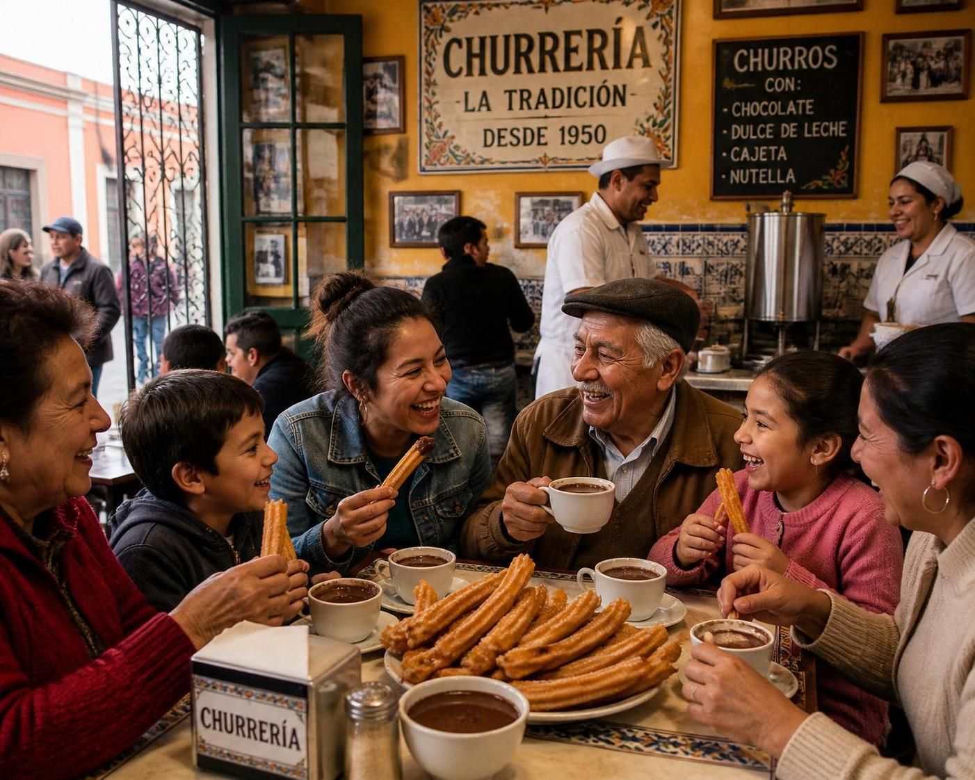 découvrez les churros au chocolat chaud, la délicieuse street food qui fait fondre l'amérique latine avec sa douceur croustillante et son chocolat onctueux.