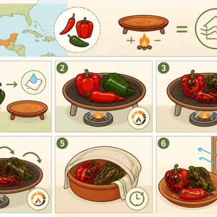 Comment rôtir piments et poivrons sans fumer la maison — technique de la cantina apprenez à rôtir piments et poivrons sans faire de fumée dans la maison grâce à la technique efficace de la cantina. astuces simples pour un goût parfait sans désagréments.