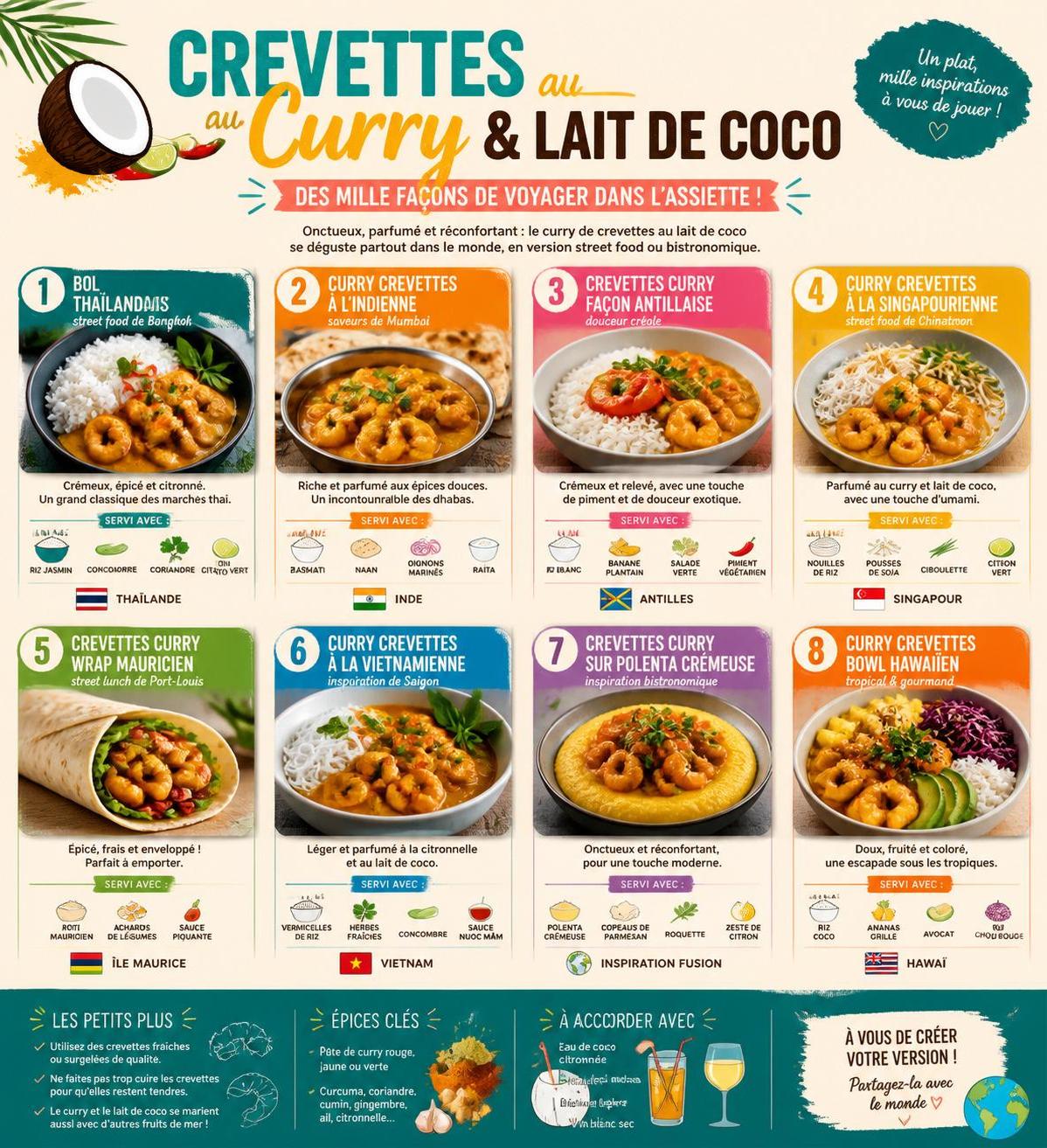 découvrez notre recette express de crevettes au curry et lait de coco, inspirée des saveurs tropicales de la cantina, pour un repas rapide et savoureux.