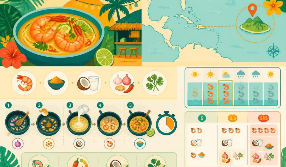 découvrez une recette express de crevettes au curry et lait de coco, inspirée des saveurs tropicales de la cantina. un plat savoureux et rapide à préparer pour un voyage gustatif exotique.