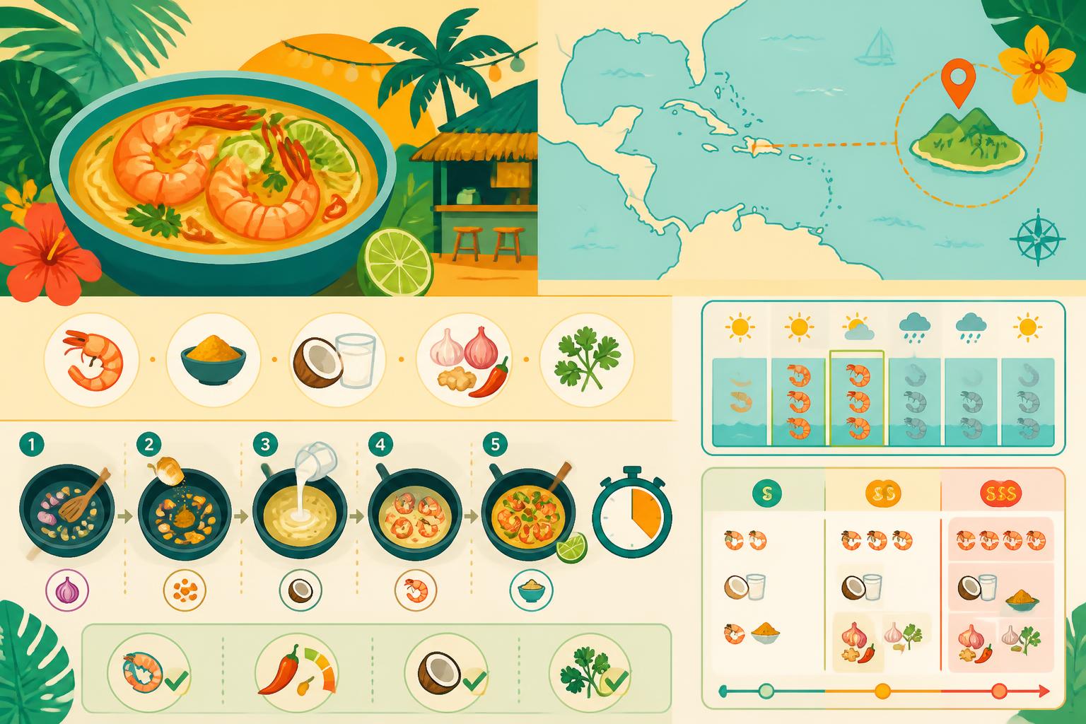 découvrez une recette express de crevettes au curry et lait de coco, inspirée des saveurs tropicales de la cantina. un plat savoureux et rapide à préparer pour un voyage gustatif exotique.