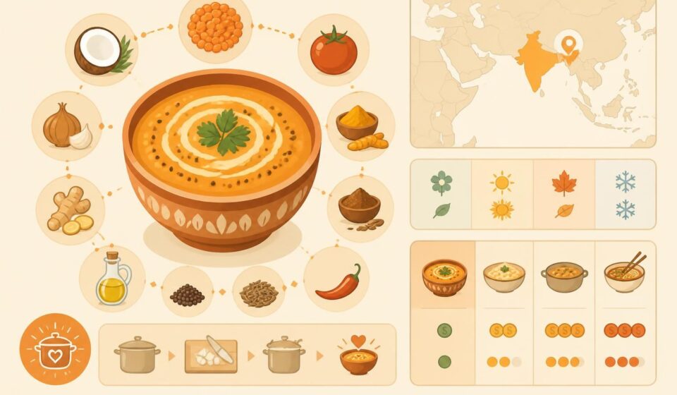 découvrez notre dahl de lentilles corail au lait de coco, un plat réconfortant aux saveurs authentiques de la cantina, parfait pour un repas sain et gourmand.
