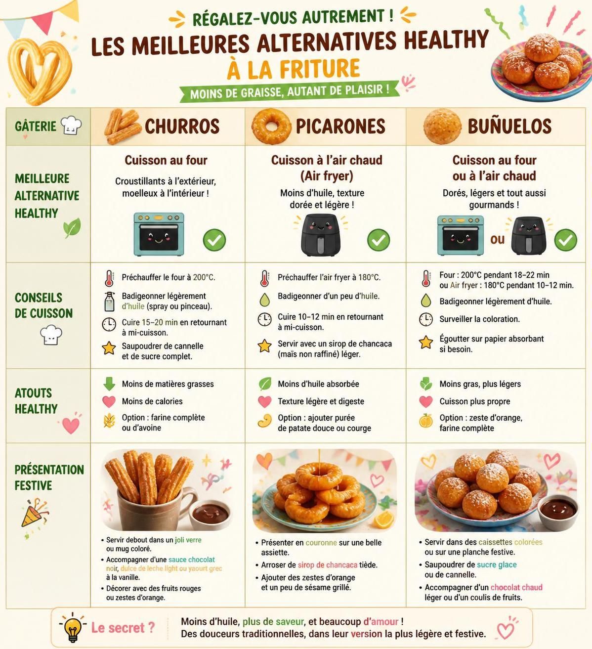 découvrez comment réussir parfaitement vos fritures latino-américaines : churros croustillants, picarones moelleux et buñuelos dorés, pour des douceurs sans mauvaises surprises à chaque fois.
