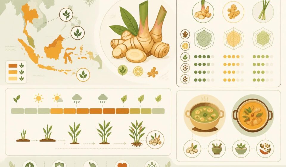 découvrez le galanga, l'épice asiatique aux saveurs uniques de gingembre et d'agrumes, parfaite pour sublimer vos bouillons et currys.