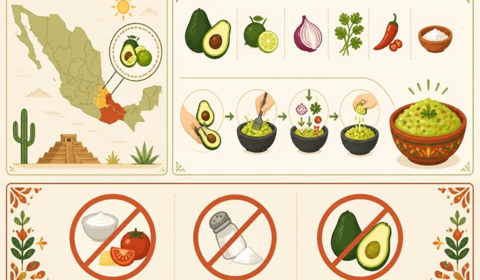 découvrez la recette authentique du guacamole maison à la mexicaine et apprenez à éviter les 3 erreurs courantes pour réussir un guacamole parfait à chaque fois.