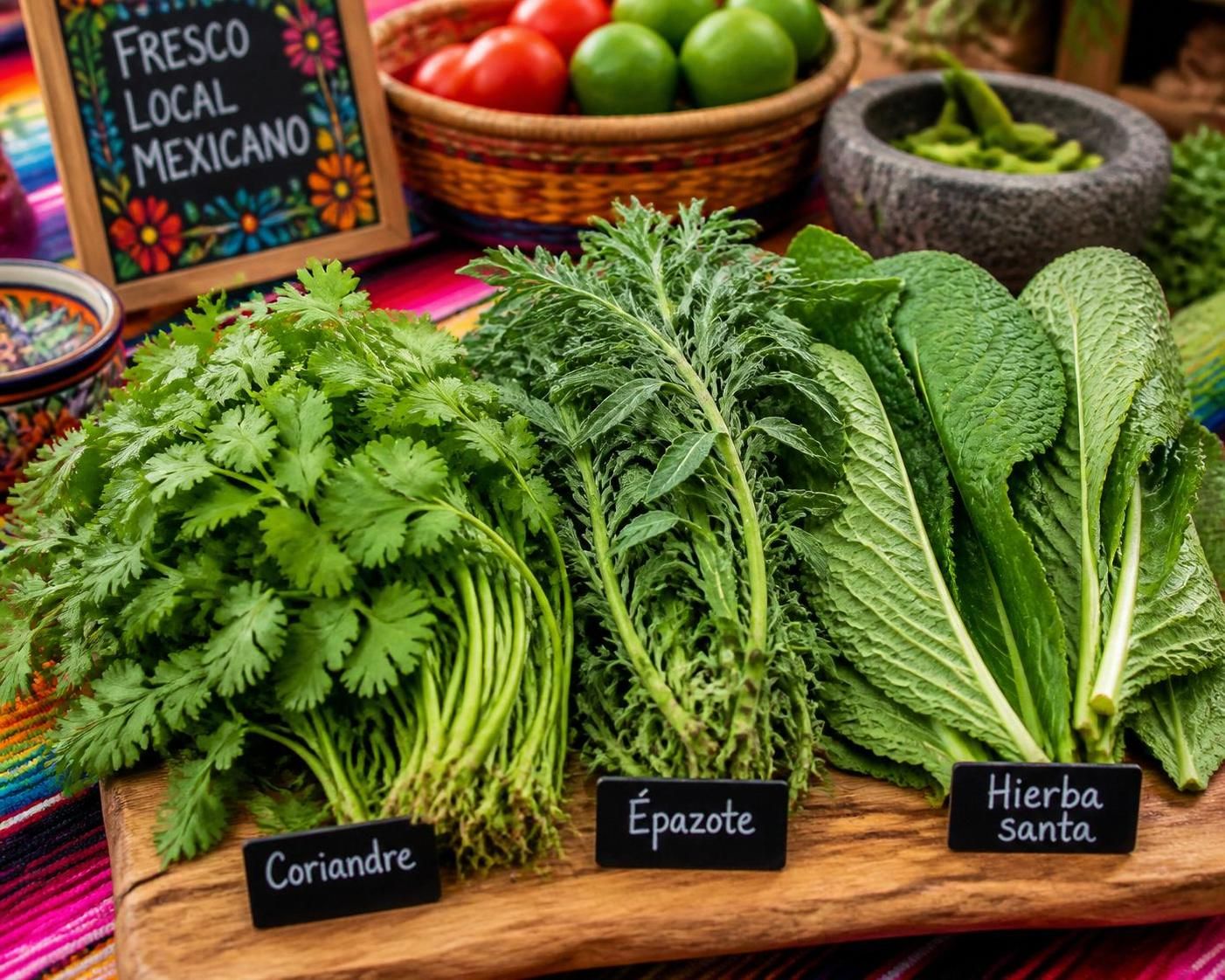 découvrez comment et quand utiliser les herbes fraîches essentielles de la cuisine mexicaine comme la coriandre, l'épazote et la hierba santa pour sublimer vos plats authentiques.