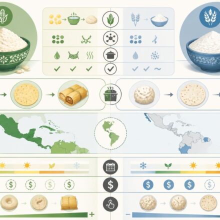 Masa harina vs farine ordinaire : tout comprendre pour réussir tortillas et tamales découvrez les différences entre la masa harina et la farine ordinaire pour réussir parfaitement vos tortillas et tamales maison. guide complet et astuces de préparation.