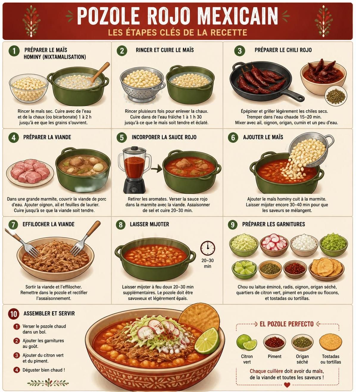 découvrez le pozole rojo mexicain, cette soupe cérémonielle traditionnelle pleine de saveurs, parfaite pour réunir famille et amis chaque dimanche.