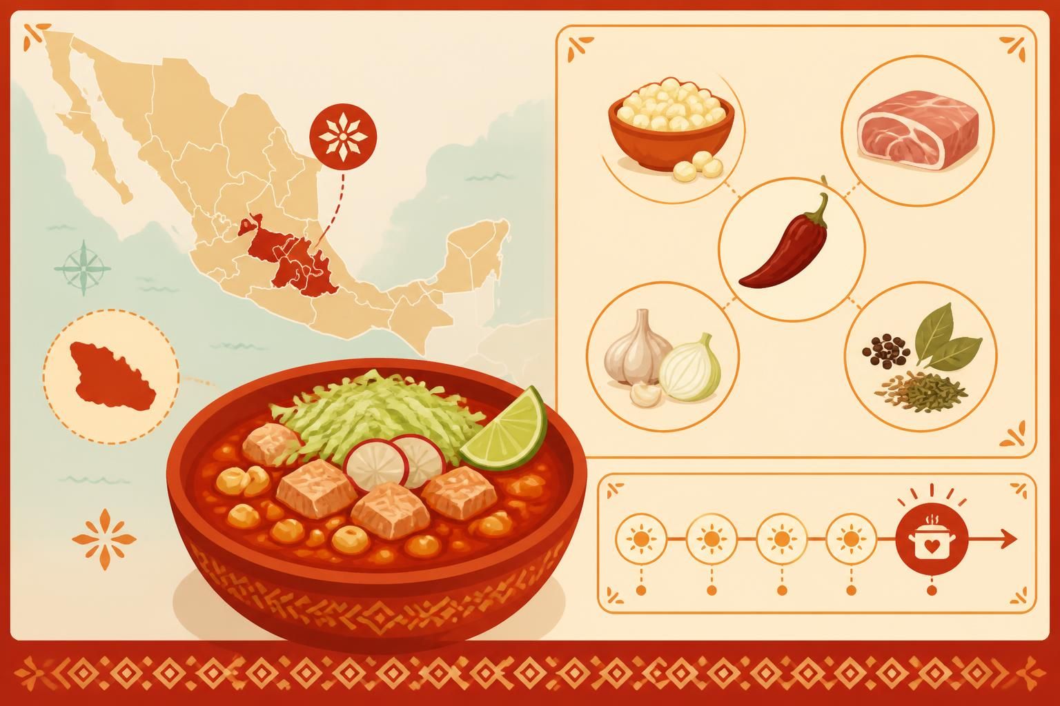 découvrez le pozole rojo mexicain, une soupe cérémonielle traditionnelle que l'on savoure désormais tous les dimanches en famille. recette authentique et conseils pour un plat savoureux et convivial.