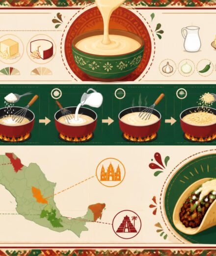 Sauce fromagère pour tacos maison : la recette secrète des vraies taquerías mexicaines découvrez la recette secrète de la sauce fromagère authentique utilisée dans les vraies taquerías mexicaines pour sublimer vos tacos maison avec un goût riche et savoureux.