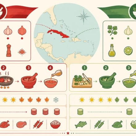 Sauce mojo cubain rouge et vert : deux recettes pour toutes vos grillades latines découvrez deux recettes authentiques de sauce mojo cubain rouge et vert, parfaites pour sublimer toutes vos grillades latines avec saveurs et fraîcheur.