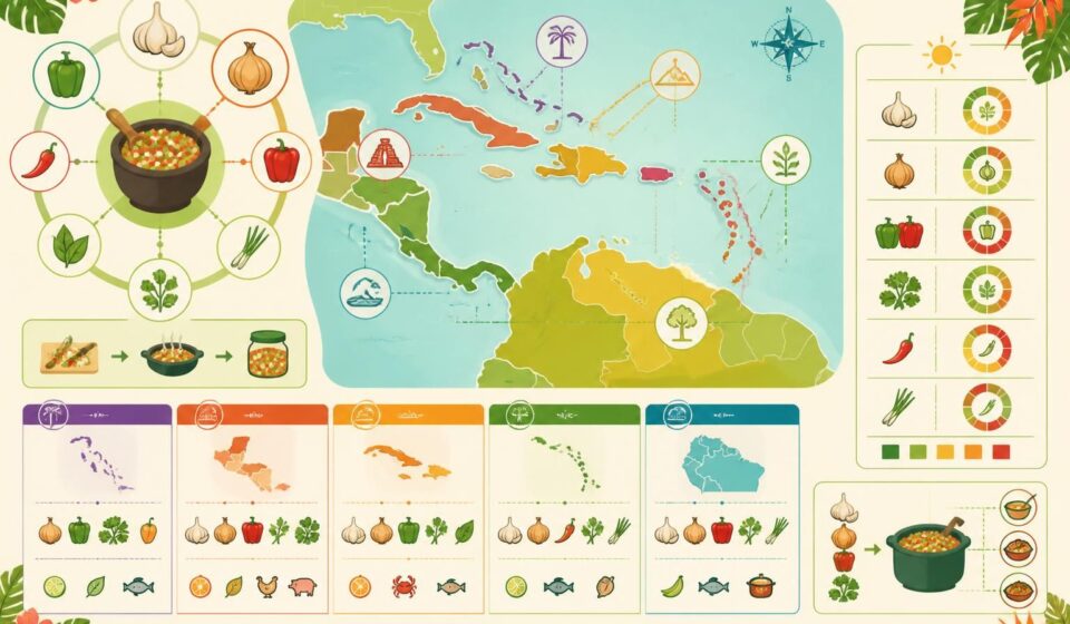 découvrez le sofrito, la base aromatique essentielle qui sublime les saveurs de la cuisine caribéenne et tropicale, apportant fraîcheur et authenticité à vos plats.