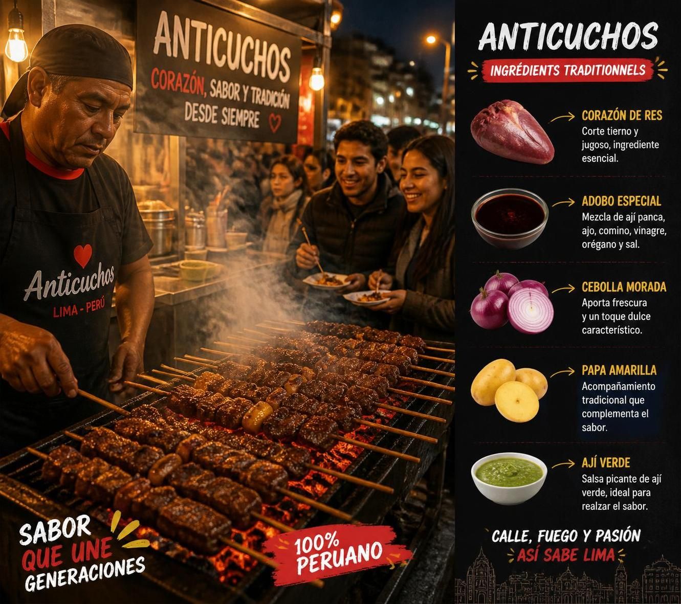 découvrez les 8 plats incontournables de la street food à lima à savourer dans la rue avant de visiter un restaurant. une expérience culinaire authentique et pleine de saveurs péruviennes.