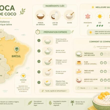 Tapioca au lait de coco : dessert brésilien minute pour finir un repas latino sur une douceur découvrez notre recette rapide de tapioca au lait de coco, un dessert brésilien gourmand parfait pour terminer un repas latino sur une note douce et exotique.