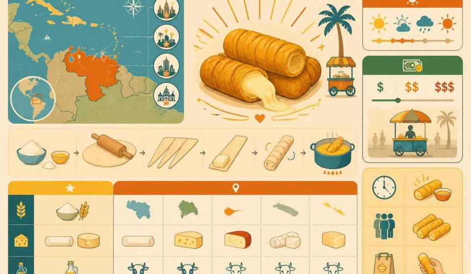 découvrez les tequeños vénézuéliens, ces délicieux doigts de fromage frits incontournables de la street food caraïbe, parfaits pour un encas gourmand et convivial.