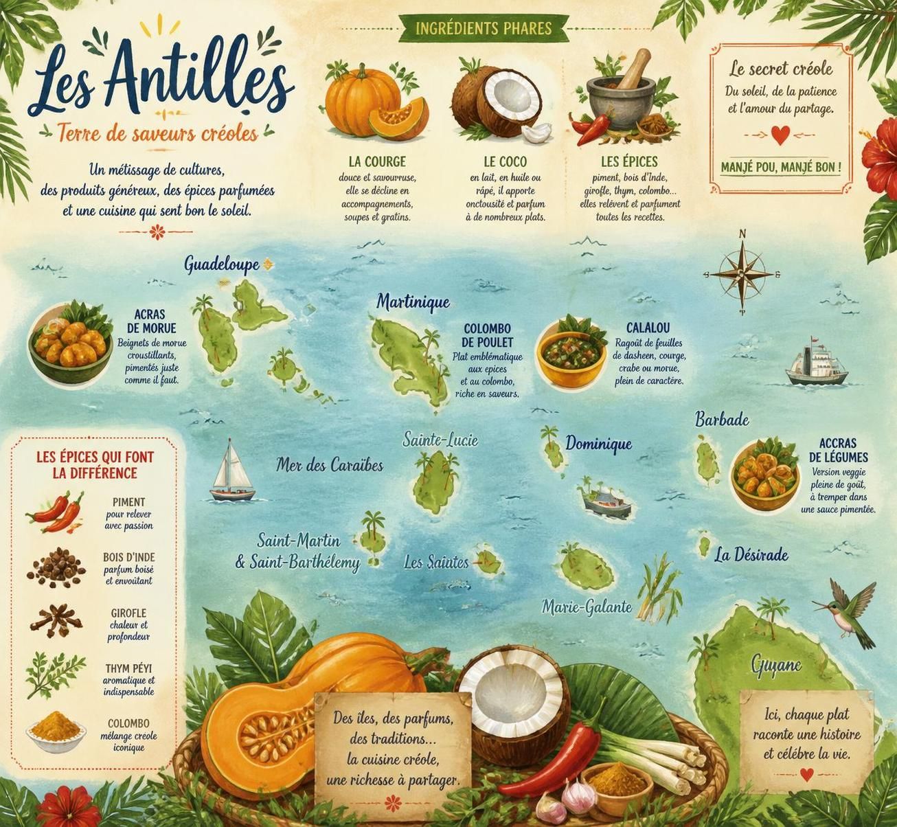 découvrez notre velouté de butternut au lait de coco, une soupe créole onctueuse et réconfortante pour illuminer vos soirs d'hiver.