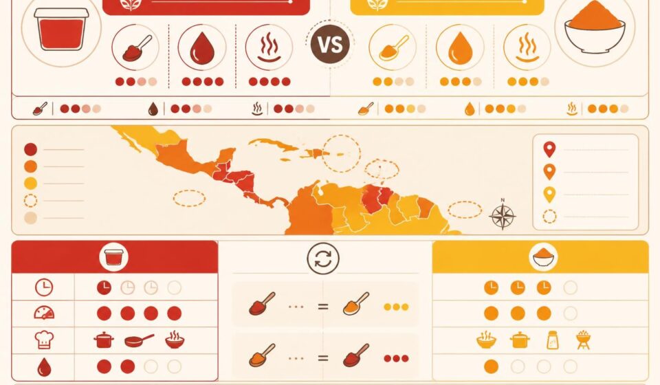 découvrez les différences entre l'achiote en pâte et en poudre, leur impact sur vos recettes, et comment les remplacer facilement pour sublimer vos plats.
