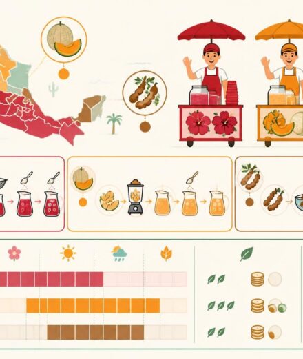 Agua fresca mexicaine : hibiscus, melon et tamarindo — les trois recettes des vendeurs de rue découvrez les recettes authentiques des vendeurs de rue mexicains pour préparer l'agua fresca : hibiscus, melon et tamarindo, des boissons fraîches et savoureuses parfaites pour l'été.