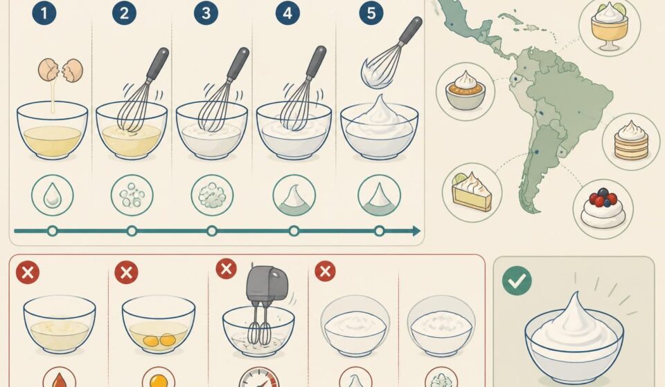 apprenez à bien monter vos blancs en neige pour réussir parfaitement vos desserts latinos. découvrez les erreurs courantes à éviter pour des résultats légers et savoureux.