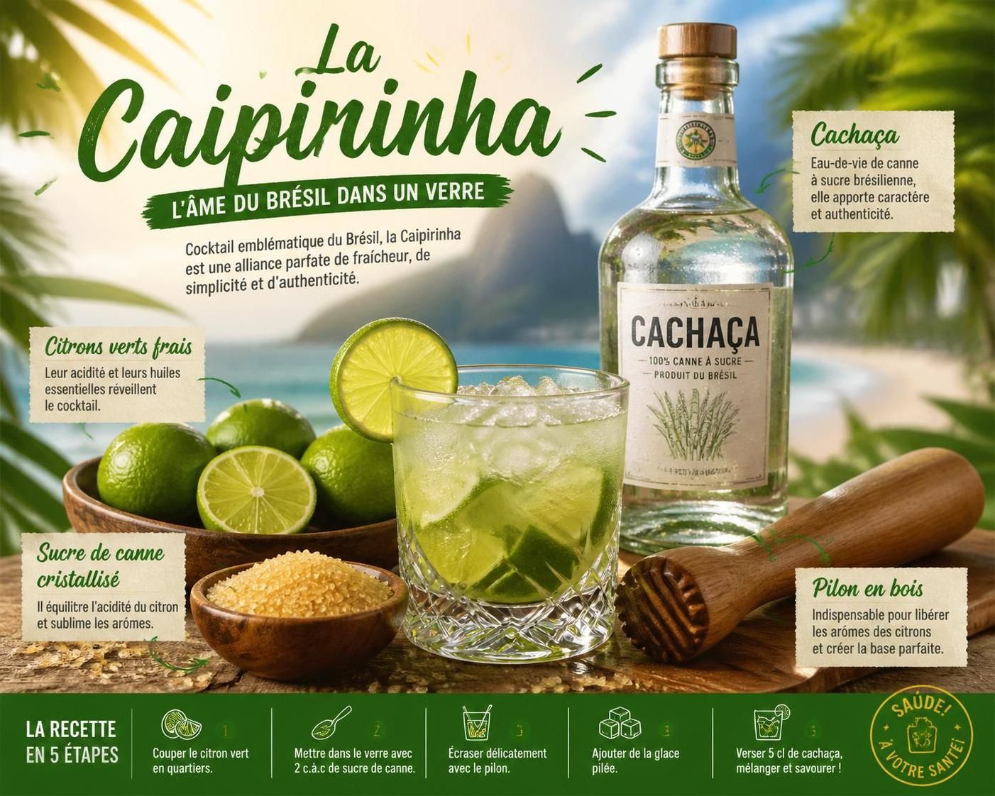 découvrez la recette authentique de la caipirinha maison et apprenez à éviter les trois erreurs courantes qui gùchent ce cocktail brésilien incontournable.