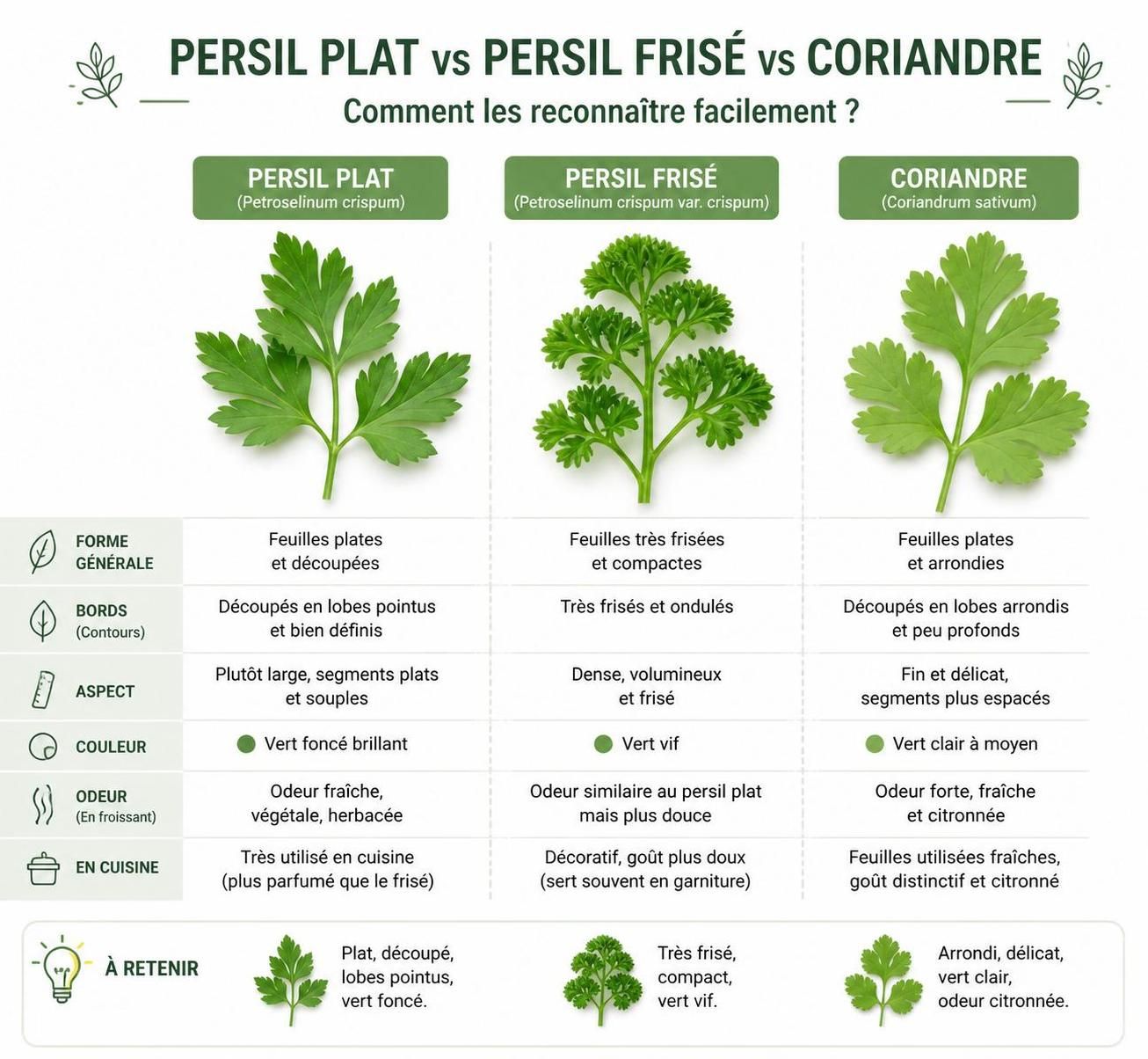 découvrez comment distinguer la coriandre du persil au marché grâce à nos astuces simples et ne faites plus jamais d'erreur lors de vos achats.