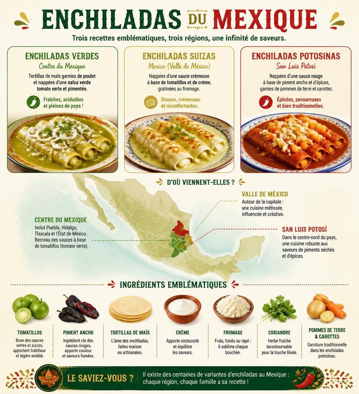 découvrez les enchiladas rojas, tortillas farcies généreusement et nappées de sauce chile rouge, préparées comme en méxico pour un goût authentique.