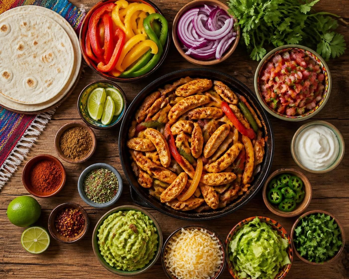 découvrez la recette authentique des fajitas de poulet avec une marinade mexicaine savoureuse qui fera toute la différence. facile à réaliser, parfaite pour un repas gourmand et plein de saveurs.
