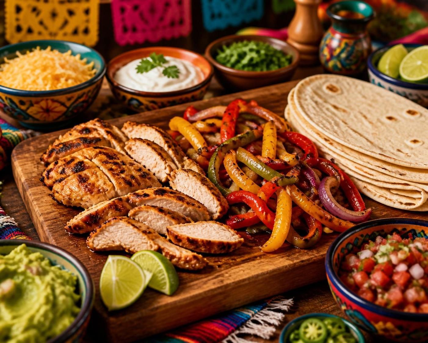 découvrez la recette authentique des fajitas de poulet avec une marinade mexicaine savoureuse qui saura sublimer vos plats et ravir vos papilles.