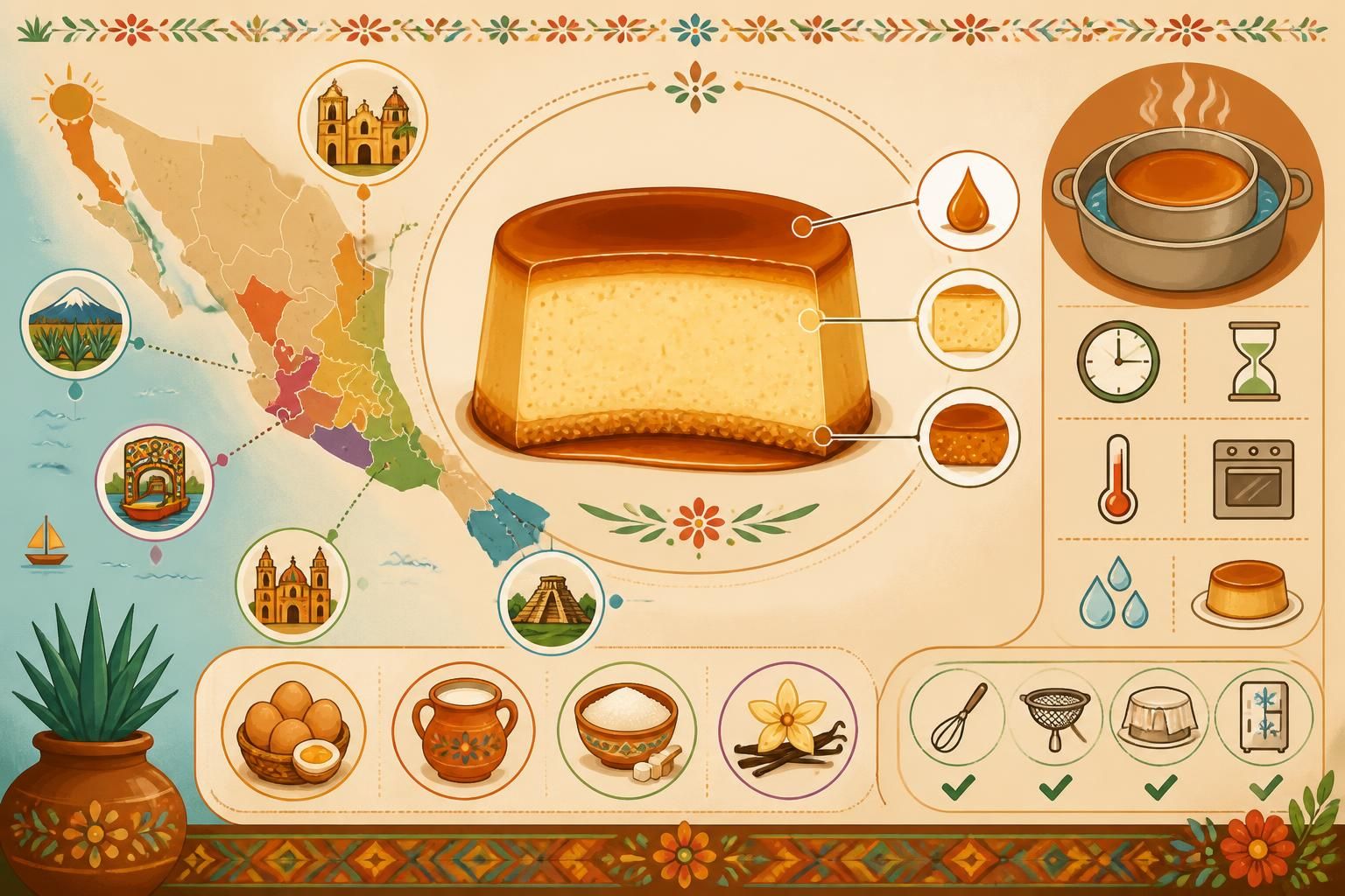 découvrez le flan au caramel à la mexicaine, un dessert traditionnel et savoureux qui incarne l'âme de la cuisine familiale mexicaine. simple, crémeux et irrésistible.