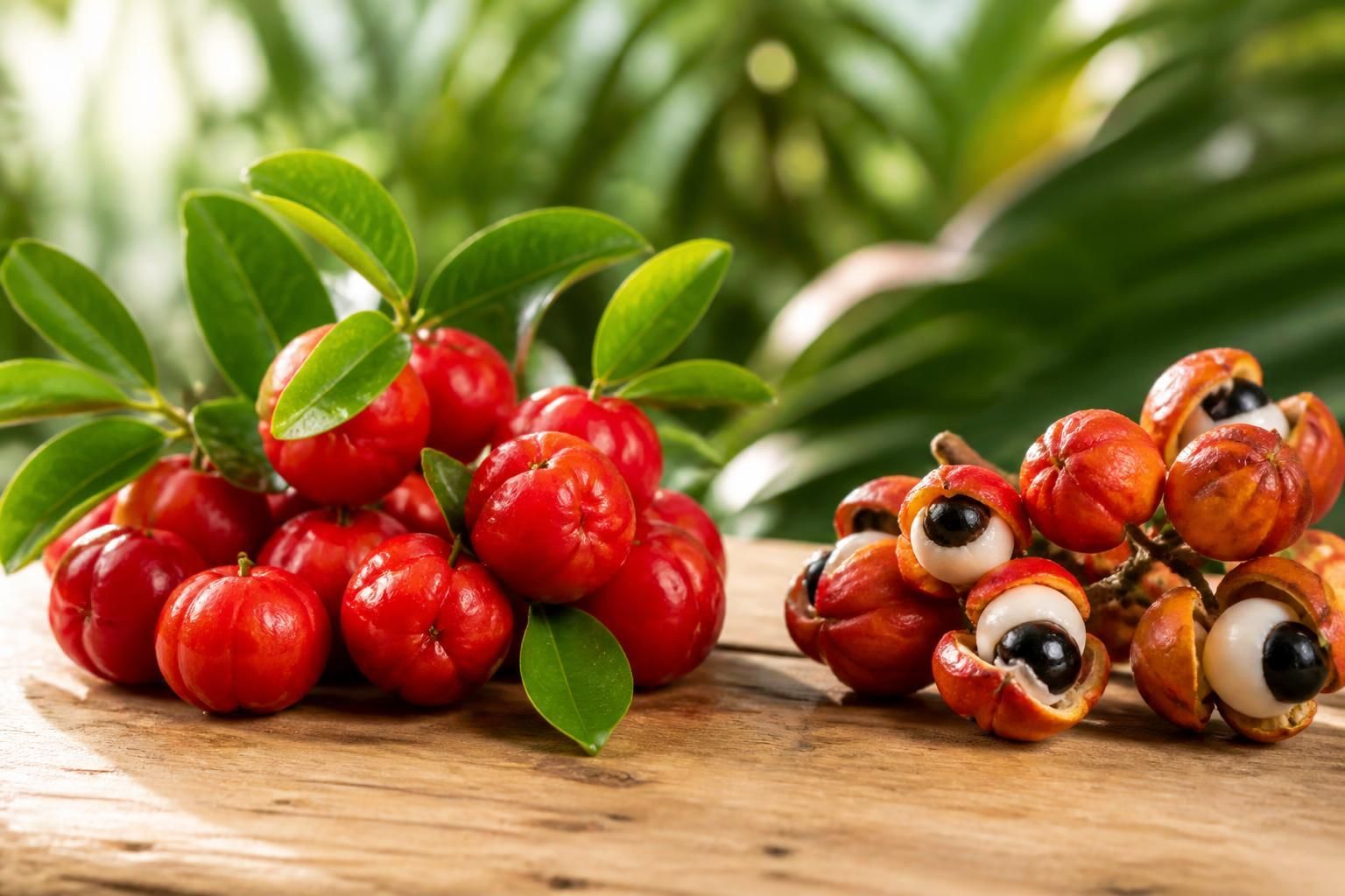 Découvrez les bienfaits du guarana et de l'acérola, deux superfruits brésiliens puissants, prisés en phytothérapie pour leurs propriétés énergisantes et revitalisantes.