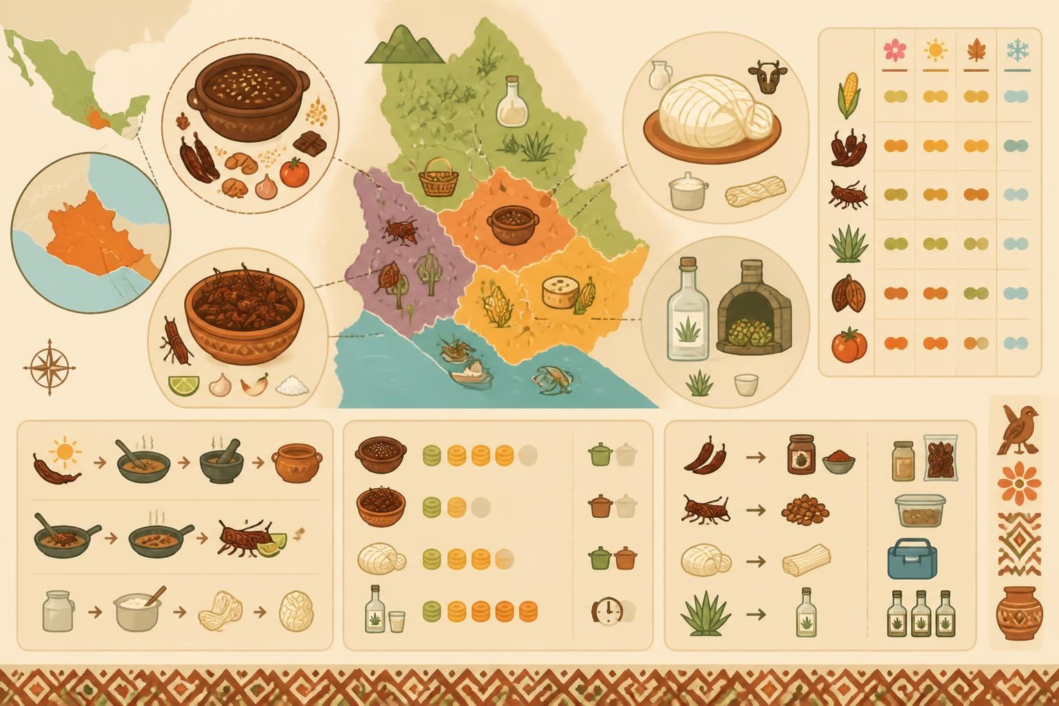 découvrez les saveurs authentiques de la cuisine de oaxaca et apprenez quelles spécialités incontournables vous pouvez ramener pour recréer chez vous ces délices mexicains.