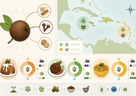 L’allspice (quatre-épices) : la baie qui parfume à elle seule le rum cake, le jerk et le colombo découvrez l'allspice, aussi appelé quatre-épices, une baie aromatique essentielle qui sublime le rum cake, le jerk jamaïcain et le colombo antillais avec ses saveurs uniques.