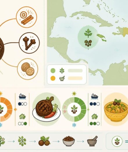 L’allspice (quatre-épices) : la baie qui parfume à elle seule le rum cake, le jerk et le colombo découvrez l'allspice, aussi appelé quatre-épices, une baie aromatique essentielle qui sublime le rum cake, le jerk jamaïcain et le colombo antillais avec ses saveurs uniques.