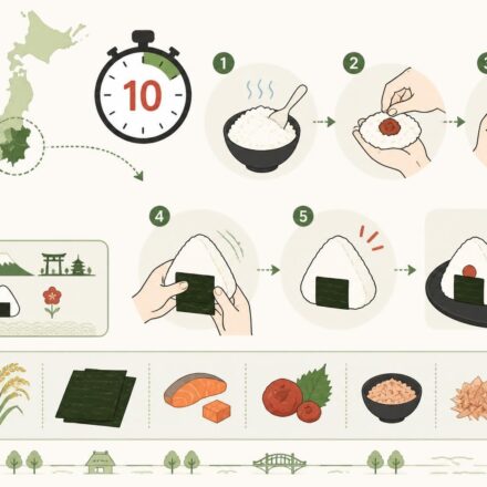 Onigiri japonais : le snack de rue qu’on prépare chez soi en dix minutes chrono découvrez comment préparer facilement des onigiris japonais, le snack de rue incontournable, chez vous en seulement dix minutes. recette rapide et savoureuse pour un délicieux encas maison.