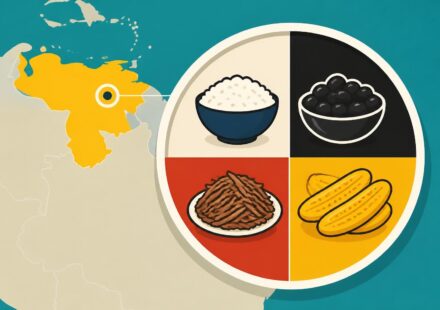 Pabellón criollo vénézuélien : le plat national en quatre couleurs — riz, caraotas, carne, tajadas découvrez le pabellón criollo vénézuélien, le plat national coloré à base de riz, caraotas, viande et tajadas, une explosion de saveurs traditionnelles en quatre couleurs.