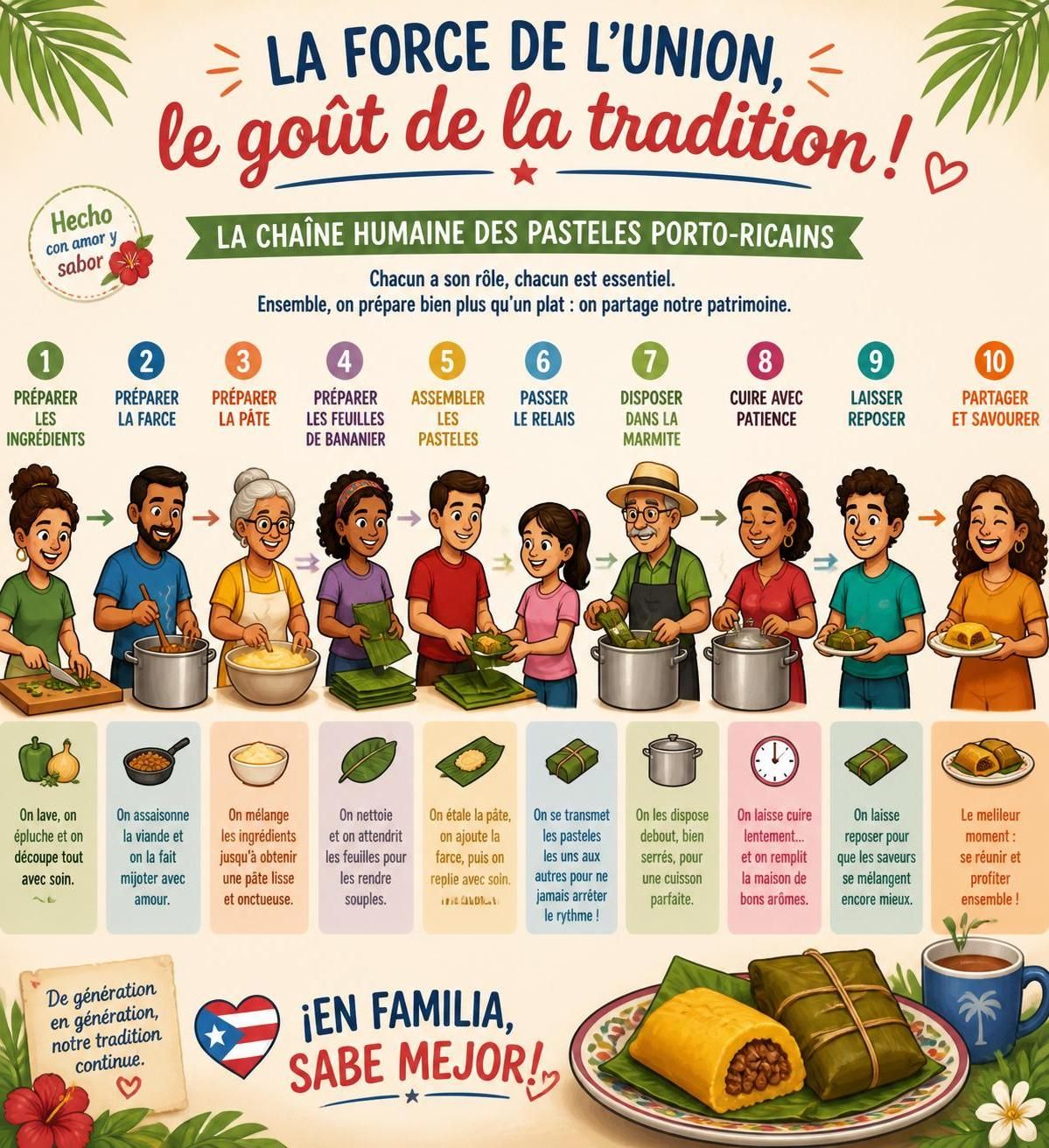 découvrez la recette traditionnelle des pasteles porto-ricains à la viande et aux olives, un plat savoureux et incontournable pour célébrer les fêtes de noël en famille.