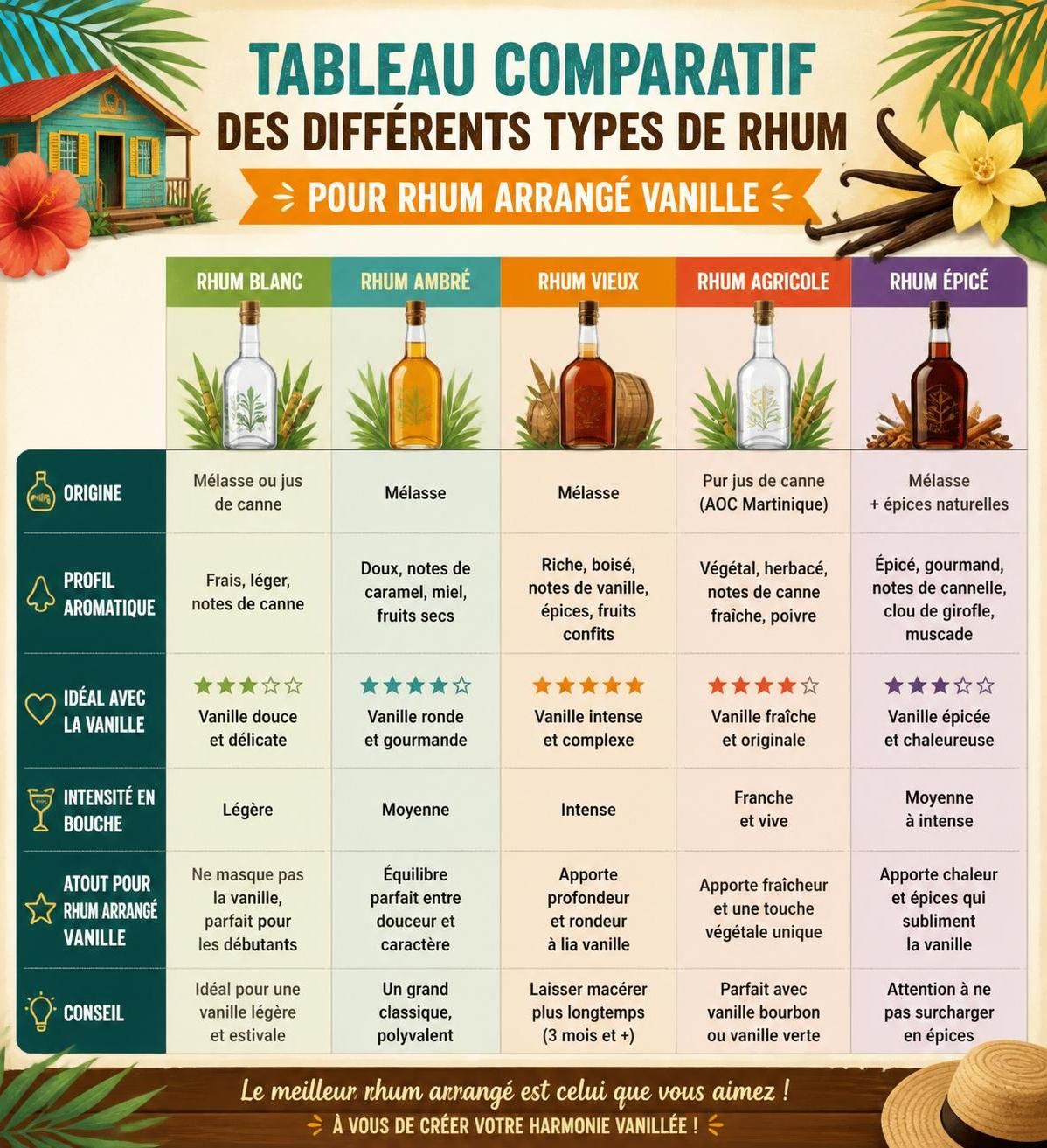 découvrez comment préparer facilement votre rhum arrangé vanille maison en seulement cinq minutes avec notre recette d'infusion créole rapide et savoureuse.