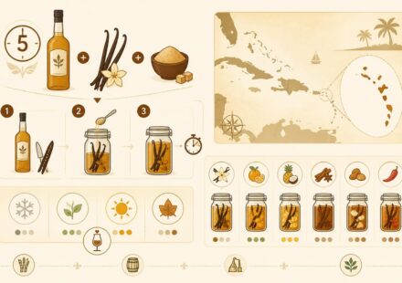 Rhum arrangé vanille maison : préparer soi-même son infusion créole en cinq minutes découvrez comment préparer facilement votre rhum arrangé vanille maison en seulement cinq minutes et savourez une infusion créole authentique et gourmande.